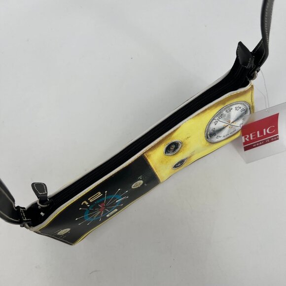 Relic Black Yellow Radio Mini Shoulder Bag | Faux Leather - Picture 2 of 12